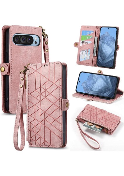 Google Piksel 9 Pro Xl Flip Kapak Için Flip Case Darbeye Basit Iş (Yurt Dışından)
