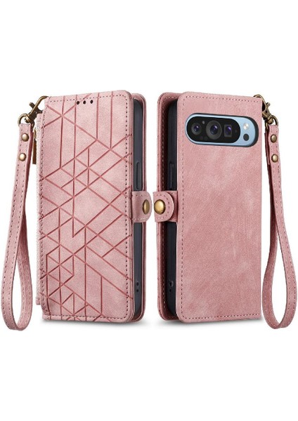 Google Piksel 9 Pro Xl Flip Kapak Için Flip Case Darbeye Basit Iş (Yurt Dışından)