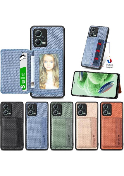 Xiaomi Redmi Için Not 12 5g Rfıd Engelleme Manyetik Kart Tutucu Standı (Yurt Dışından)