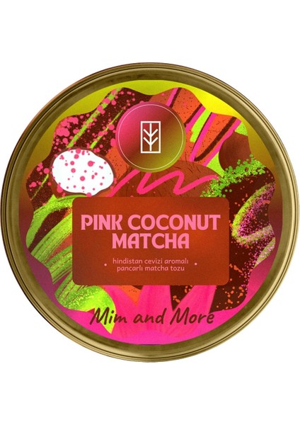 Coconut Pink Matcha - Hindistan Cevizi Aromalı Pembe Superfood Matcha Tozu 25 gr
