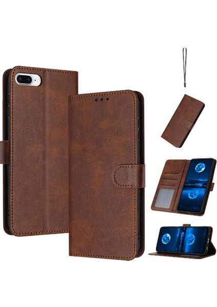 IPhone 6 Için Flip Case Artı/6s Artı Toka Pu Deri Saf Renk ile (Yurt Dışından)
