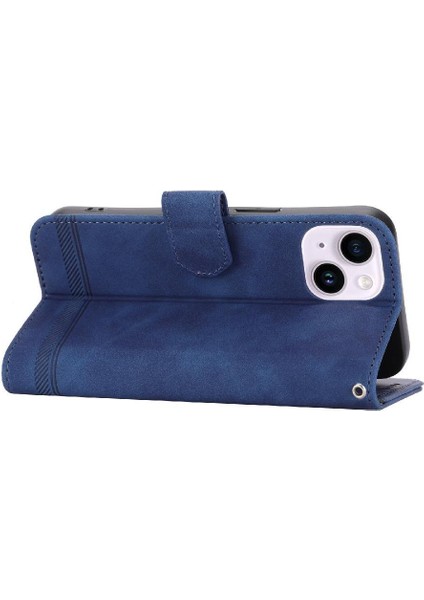 IPhone 14 Için Flip Case Artı Premium Kart Yuvaları Manyetik Kapatma Nakit (Yurt Dışından)