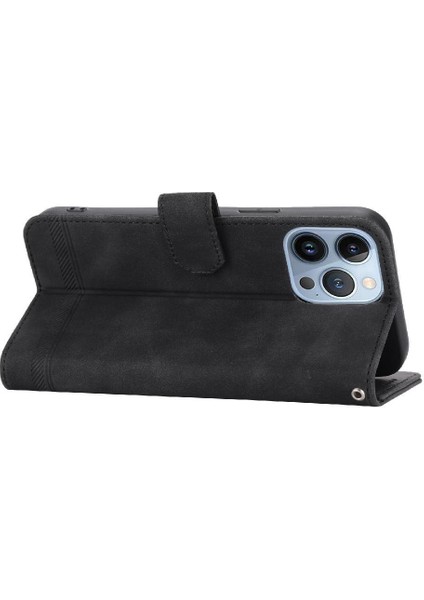 IPhone 13 Için Flip Case Pro Max Kart Yuvaları Manyetik Kapatma Premium Nakit (Yurt Dışından)