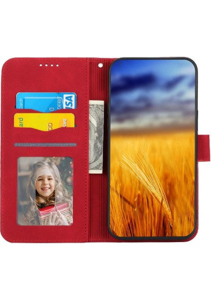 IPhone 14 Için Flip Case Pro Max Manyetik Kapatma Kart Yuvaları Bileklik (Yurt Dışından)