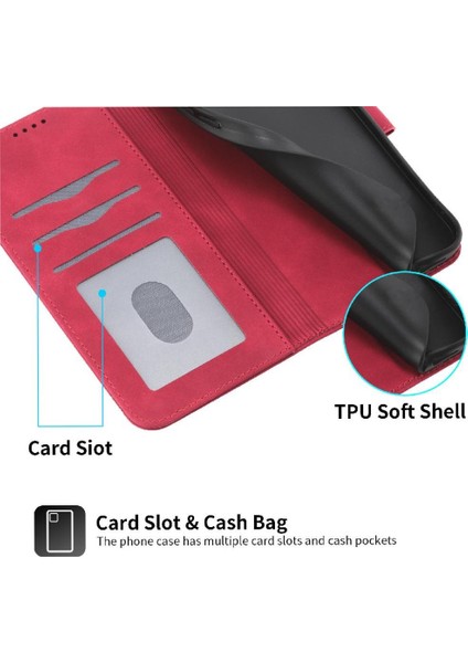 IPhone 14 Için Flip Case Pro Max Manyetik Kapatma Kart Yuvaları Bileklik (Yurt Dışından)