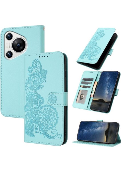 Kart Yuvası Standı Pu ile Huawei Pura 70 Kickstand Koruyucu Için Flip Case (Yurt Dışından)