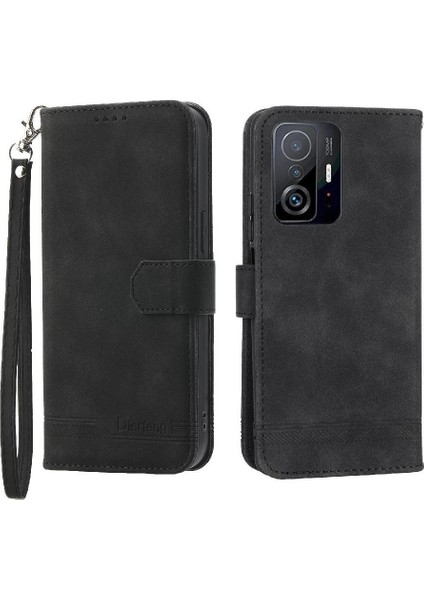 Xiaomi 11T/11T Pro Bileklik Premium Manyetik Kapatma Nakit Için Flip Case (Yurt Dışından)