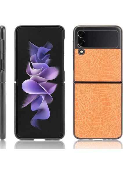 Samsung Galaxy Z Flip 3 5g Uyumluluk Kapak Için Şık Klasik Kılıf (Yurt Dışından)