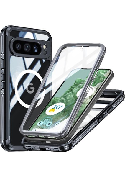Google Pixel 9 Pro Xl Pet Koruyucu Film Için Miracase Manyetik Kılıf (Yurt Dışından)
