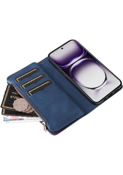 Oppo Oppo 12 5g Dokuz Kart Yuvaları Için Kılıf Kickstand Koruyucu Fermuar Tarzı (Yurt Dışından) modelleri
