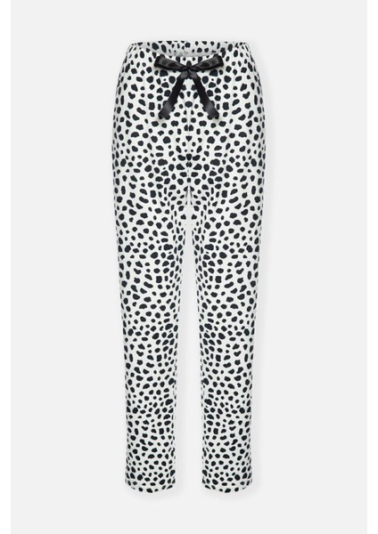 Kadın Pamuklu Dalmaçya Desenli Kısa Kollu Pijama Takımı