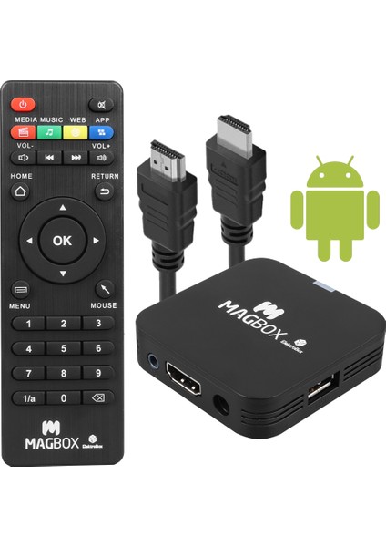 Magbox Electrobox 2 GB Ram H313 Işlemci 16 GB HDD 4K Ultra Hd Androıd Box (Androıd 10)