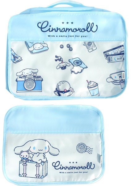 Sanrio Lisanslı Seyahat Çantası (2 Adet) - Cinnamoroll