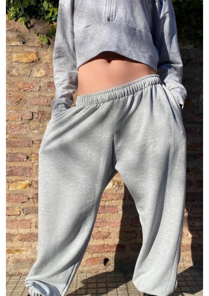 Yazlık Eşofman Altı Erkek / Kadın Unisex Ultra Bol Beli Lastikli Çift Cepli