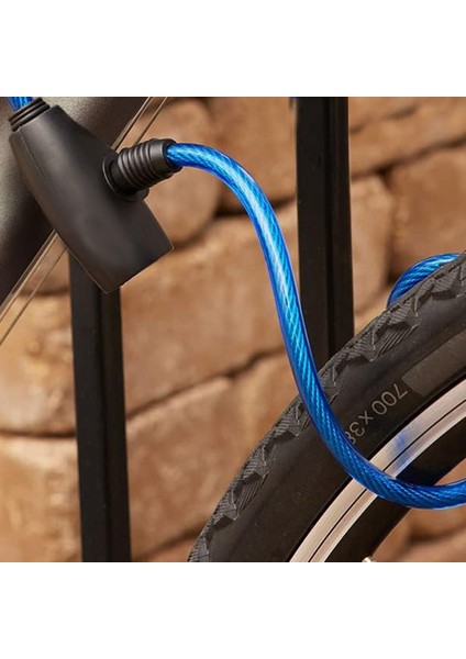 Autolock Çelik Halatlı Bisiklet-Scooter-Bebek Arabası Kilidi - (Yedek Anahtarlı)