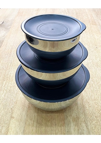 Dante 9 Prç. Saklama Kabı Rendeli (24 cm , 20 cm , 16 Cm)