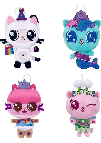 4 Parça Set 20CM Gabby'nin Bebek Evi Oyuncak Peluş (Yurt Dışından)