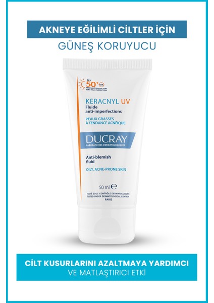 Keracnyl Cilt SPF50+ Kusurlarını Azaltan Matlaştırıcı Etkili Güneş Kremi x Anaphase Şampuan 100ML