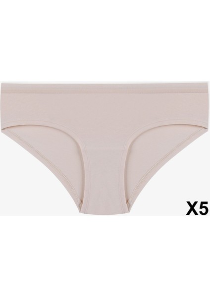 Kadın Pamuklu 5'li Basic Hipster Külot