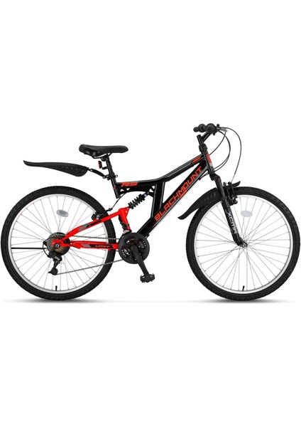 Blackmount 24 Jant Çift Amortisörlü Bisiklet 2429 (140-160 cm Arası Boy