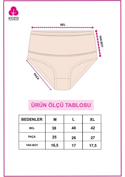 Kadın 3'lü Toparlayıcı Pamuklu Hamile Külodu