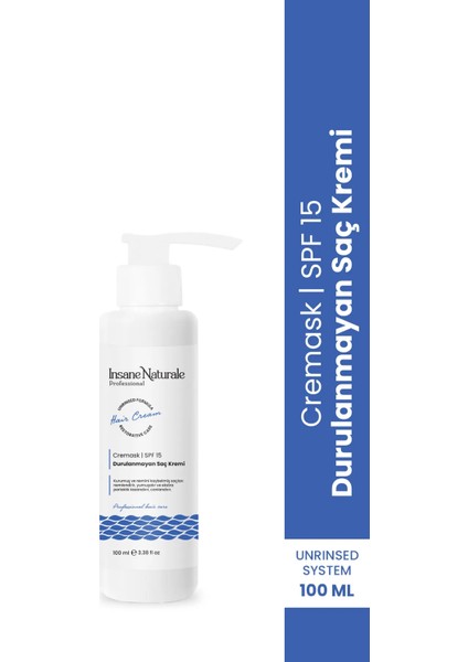 Durulanmayan Saç Bakım Kremi Cremask, Valiz- Seyahat Boy, 100 ml