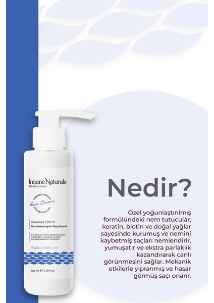 Durulanmayan Saç Bakım Kremi Cremask, Valiz- Seyahat Boy, 100 ml modelleri