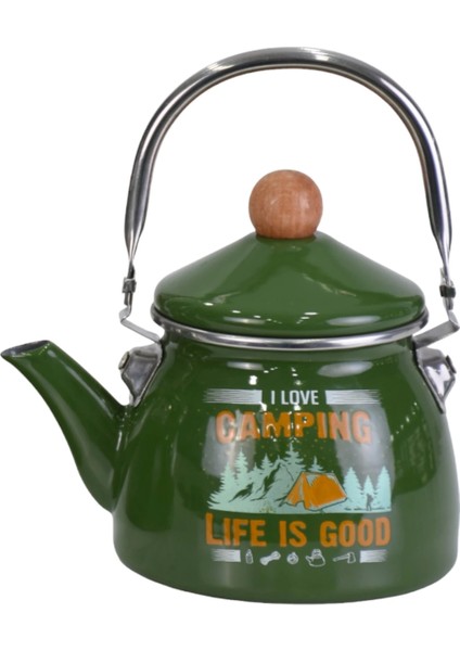 Camping Emaye Demlik Kettle Küçük 1.1 Lt