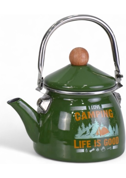 Camping Emaye Demlik Kettle Küçük 1.1 Lt