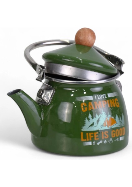 Camping Emaye Demlik Kettle Küçük 1.1 Lt