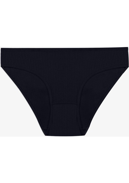 Kadın 7'li Fitilli Pamuklu Ribanalı Külot modelleri