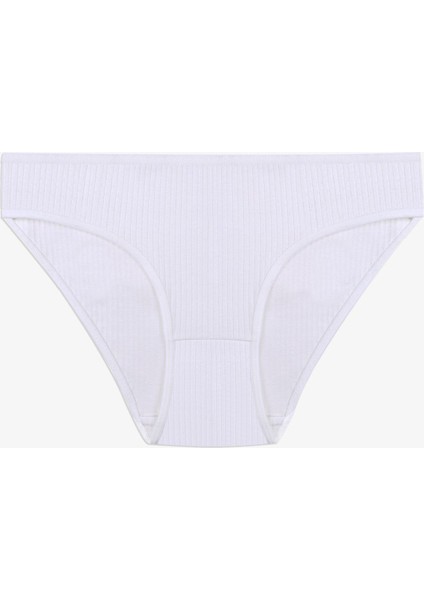 Kadın 7'li Fitilli Pamuklu Ribanalı Külot