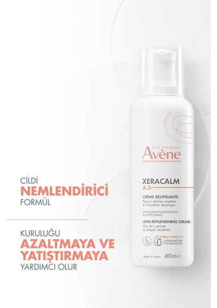 Xeracalm A.d Lipid-Replenishing Creme Atopiye Egilimli Ciltler Için Nemlendirici Krem 400 ml