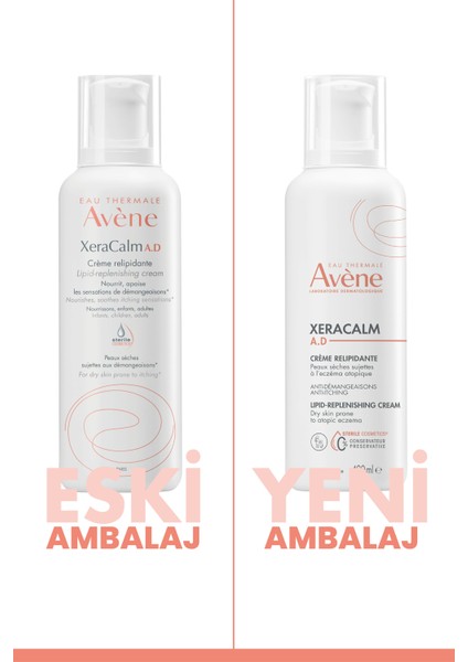 Xeracalm A.d Lipid-Replenishing Creme Atopiye Egilimli Ciltler Için Nemlendirici Krem 400 ml