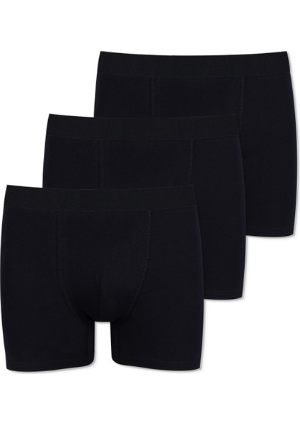 Erkek 3'lü Pamuklu Likralı Boxer
