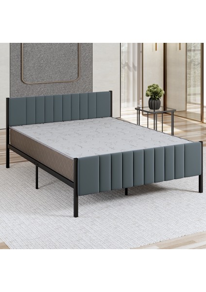 Lotus Metal Karyola Antrasit Renk, 140 x 190 cm fırsatları