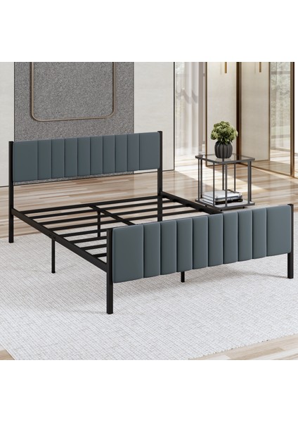 Lotus Metal Karyola Antrasit Renk, 140 x 190 cm indirimleri