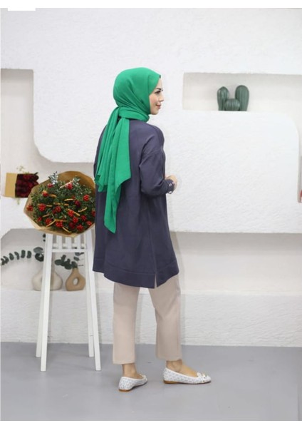Zikzak Model Merserize Triko Tunik