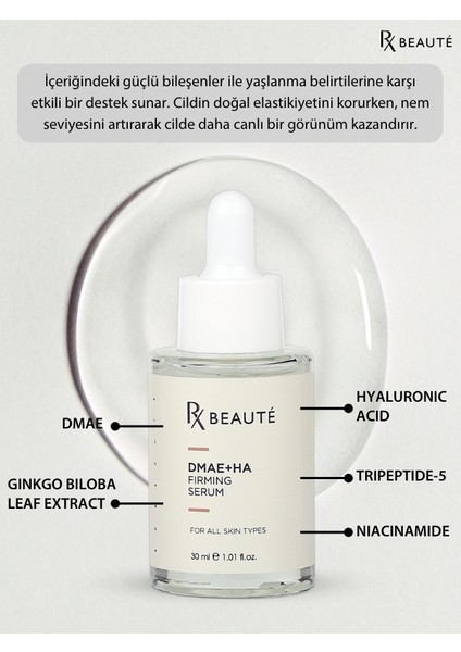 Dmae + Ha Filming Serum Sarkma ve Kırışıklıklara Karşı Serum