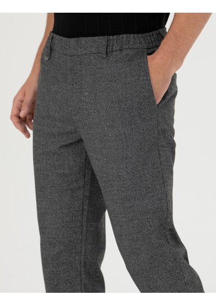 Erkek Füme Ex. Slim Fit Kumaş Pantolon 50275552-VR058