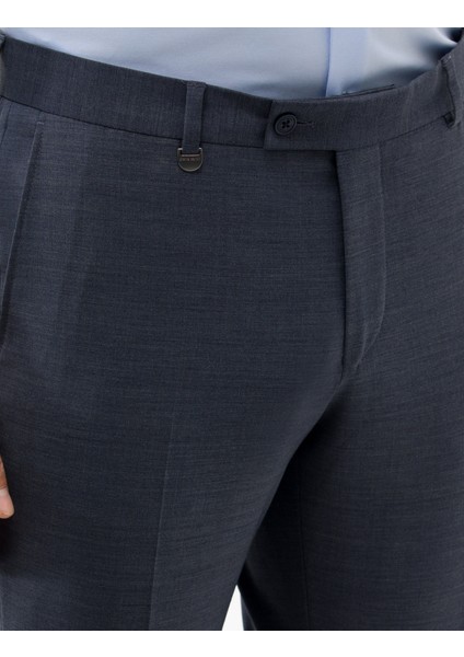 Erkek Koyu Mavi Kumaş Pantolon 50269245-VR032