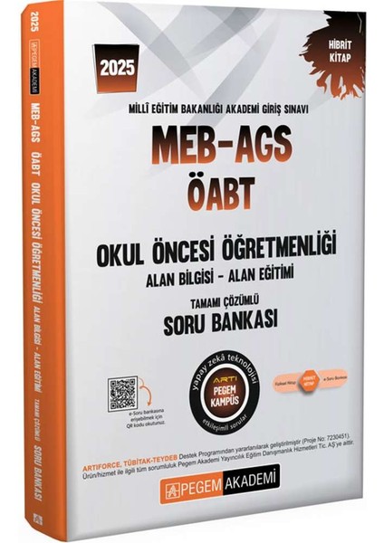 2025 MEB – AGS - ÖABT Okul Öncesi Öğretmenliği Tamamı Çözümlü Soru Bankası