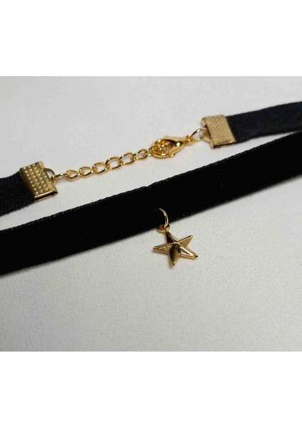 Kadife Y2k Yıldızlı Choker Kolye fiyatları