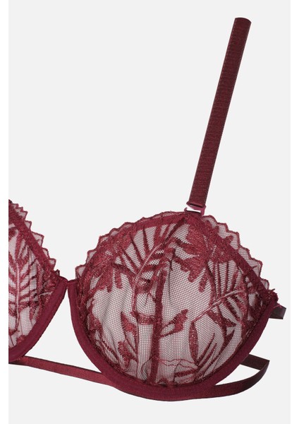 Kadın Brodeli Tüllü Dantelli Sütyen Takım modelleri