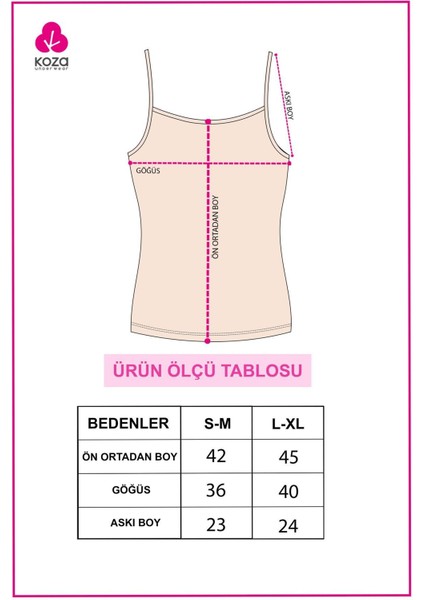 Kadın Pamuklu Likralı Basic Atlet