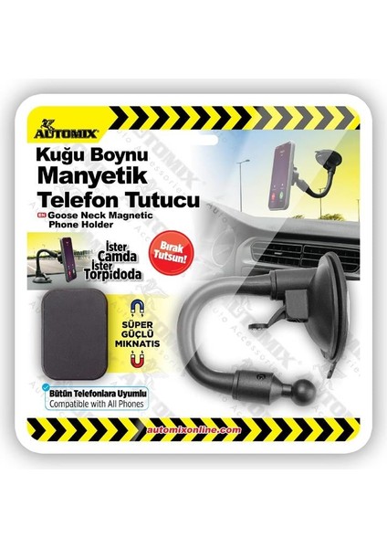 Kuğu Boynu Manyetik Telefon Tutucu