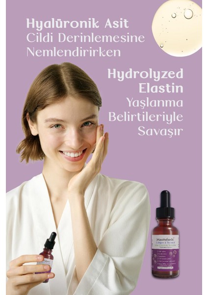Göz Çevresi Serumu 20 ml Kolajen Retinol Elastin ve Hyaluronik Asitli Nemlendirici fırsatları