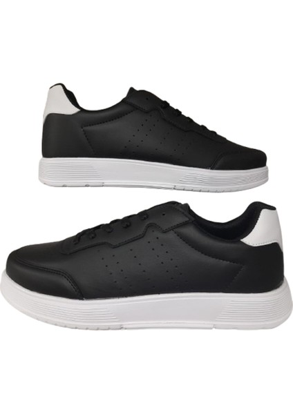 Siyah Bağcıklı Erkek Günlük Şık Spor Ayakkabı