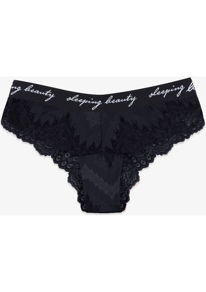 Kadın 4'lü Yazılı Lastikli Dantelli Külot indirimleri