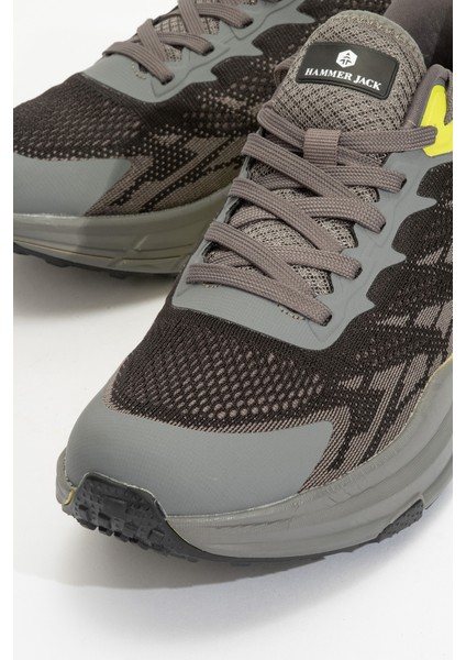 Erkek Spor Kalın Taban Bağcıklı Sneaker Hj 24817M Gri modelleri